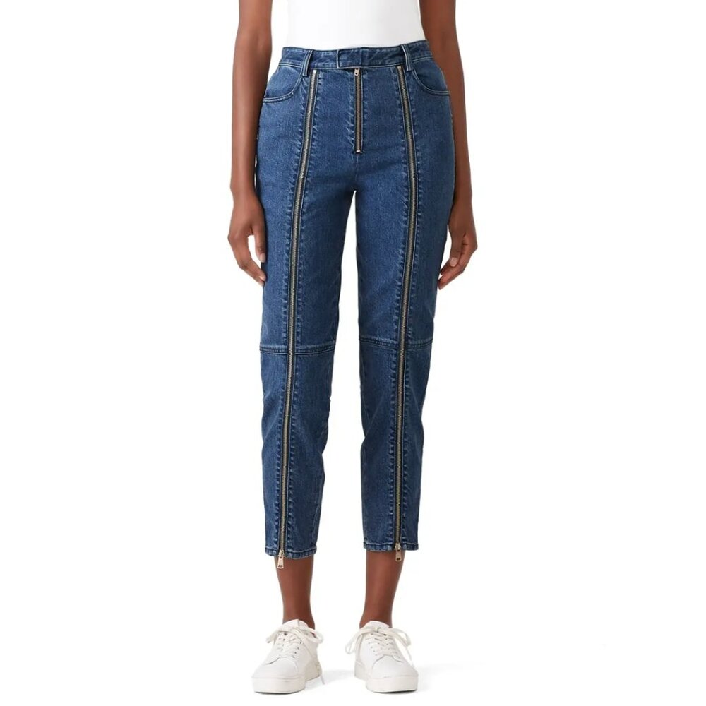 J Brand Connie High‎ Rise Cigarette Zipper Jeans